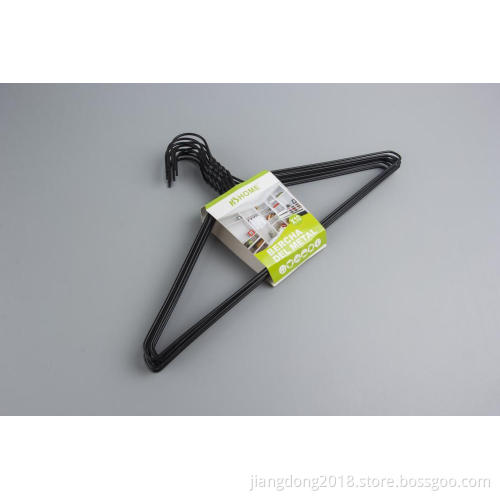 Plastic Coated Wire Hanger Black